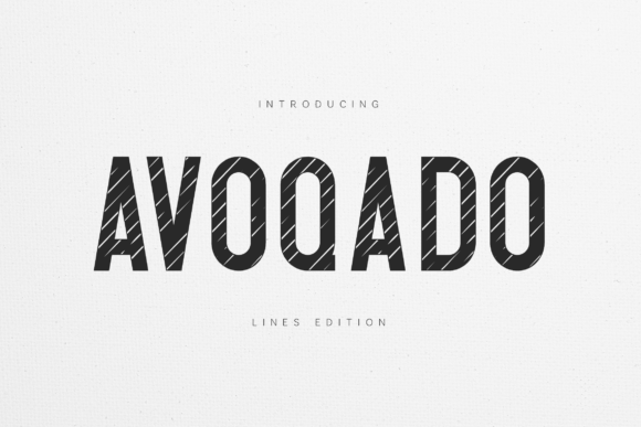 Avoqado: Bold Striped Typography for Impact