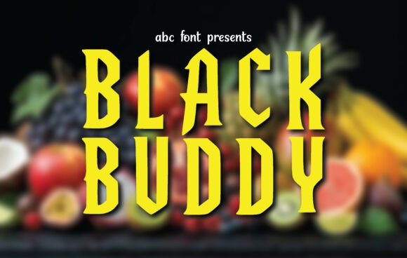 Black Buddy: Bold Display Font for Modern Branding