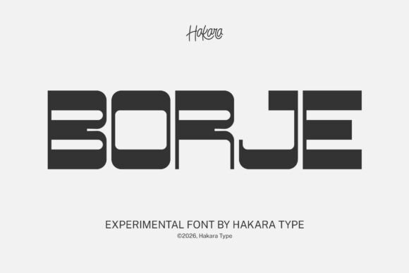 Borje Font: Bold Geometric Design for Modern Projects