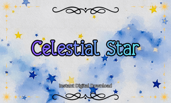 Celestial Star Font: Playful Design for Modern Creators