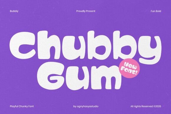 Chubby Gum: Bringing Playful Boldness to Modern Display Typography