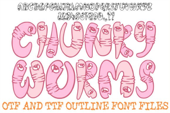 Chunky Worms: Elevating Playful Design with Organic Typography