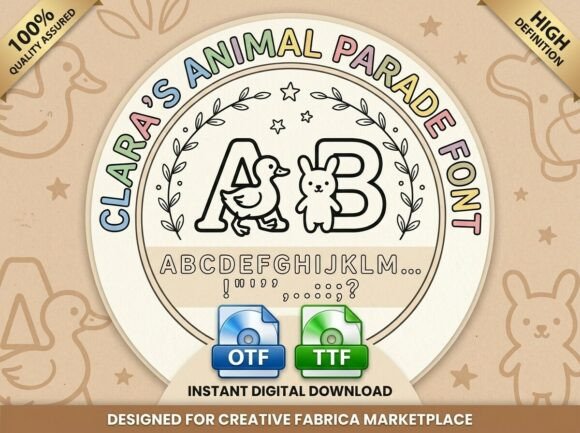 Clara’s Animal Parade: A Guide to Whimsical, Nursery-Luxe Typography