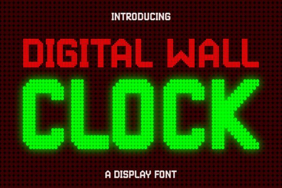 Digital Wall Clock: Elevating Design with Retro Charm