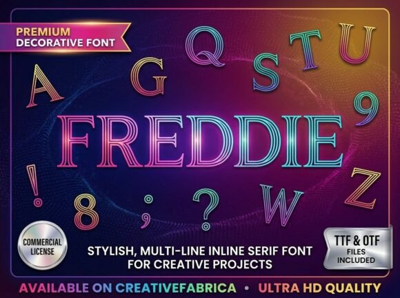 Freddie: Channeling Neon Nights and Retro-Futurism in Modern Design