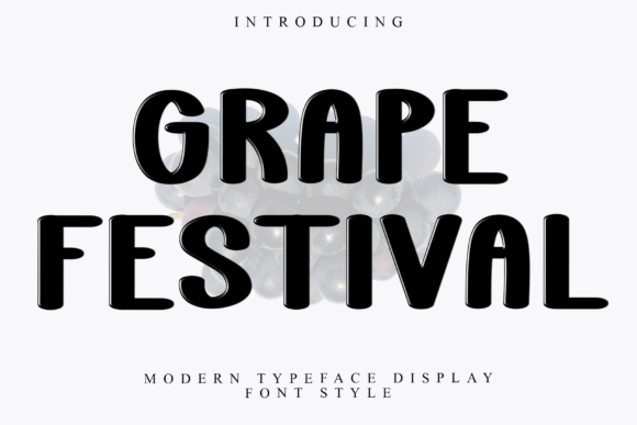 Grape Festival Font: Soft Style for Creative Projects