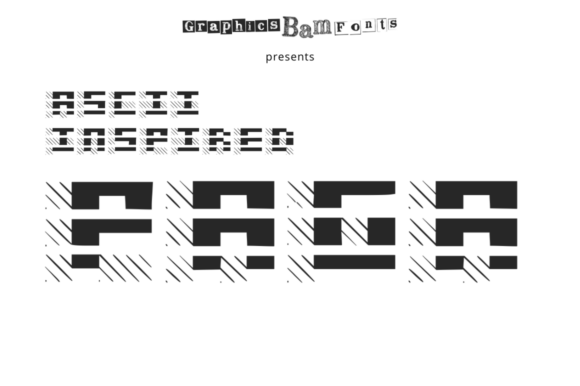 Paga Font: Bold ASCII-Inspired Display Typography