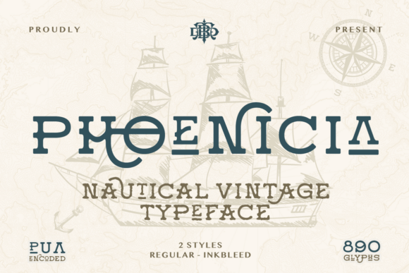 Phoenicia Typeface: Capturing Authentic Nautical Vintage Charm in Modern Design