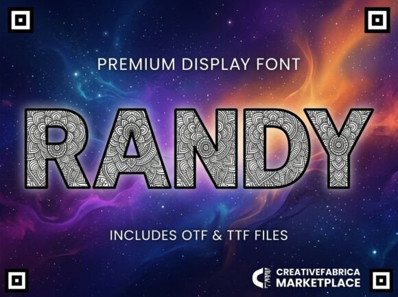 Randy Font: Bold Decorative Display Typography
