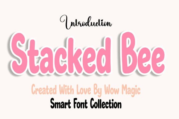 Stacked Bee: Strategic Typography for Playful Brand Positioning