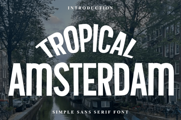Tropical Amsterdam: Festive Typography for Holiday Design