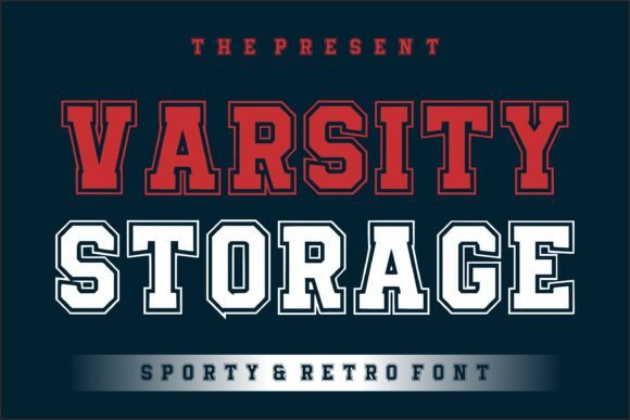 Varsity Storage: Bold Retro Typography for Modern Branding