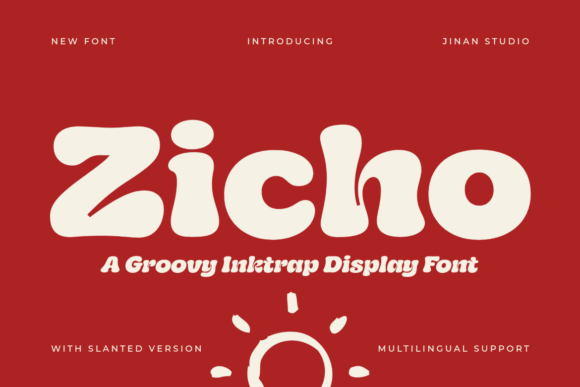 Zicho: Integrating Retro Inktrap Typography into Modern Design